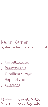 Katrin Kerner - systemische Therapeutin